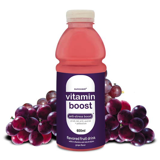 Vitamin Boost Anti-Stress Boost Grape Vitamin Drink - 600ml