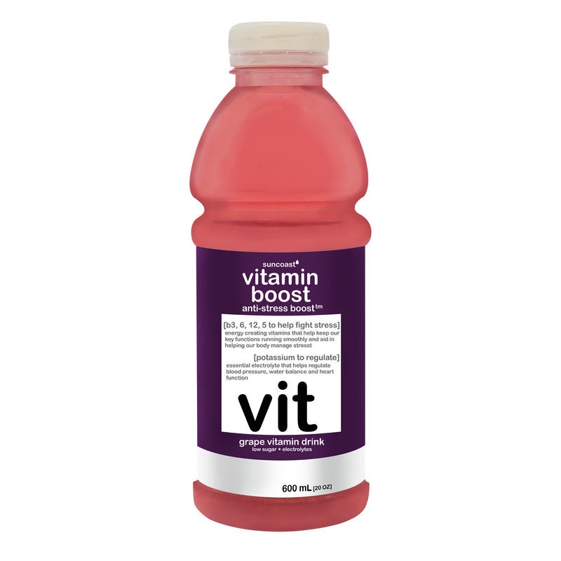 Load image into Gallery viewer, Vitamin Boost Anti-Stress Boost Grape Vitamin Drink - 600ml
