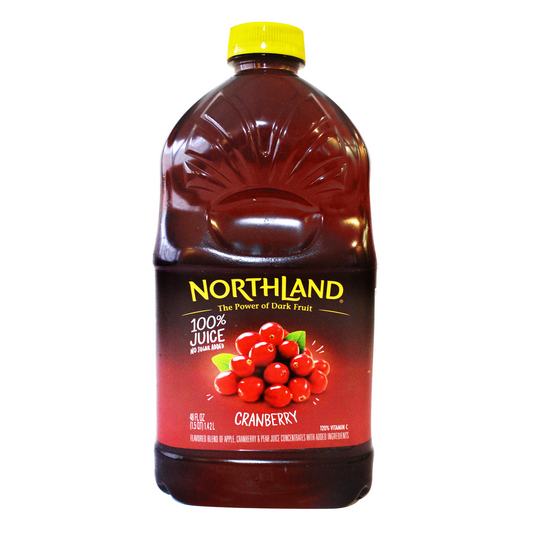 Northland Cranberry 100% Juice 64oz /1.89L (No Sugar Added)