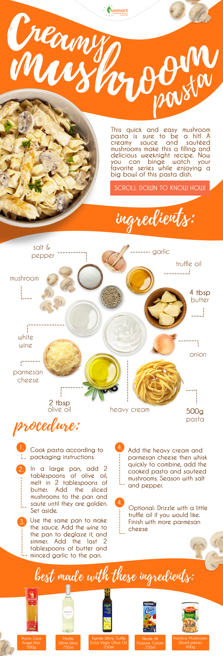 Creamy Mushroom Pasta