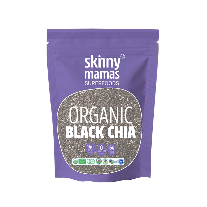 Load image into Gallery viewer, Skinny Mamas Organic Black Chia 500g
