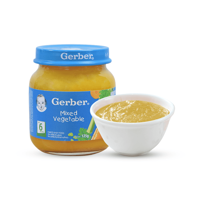 Gerber Baby Food Mixed Vegetables GERBER Mixed Veg Puree 125g