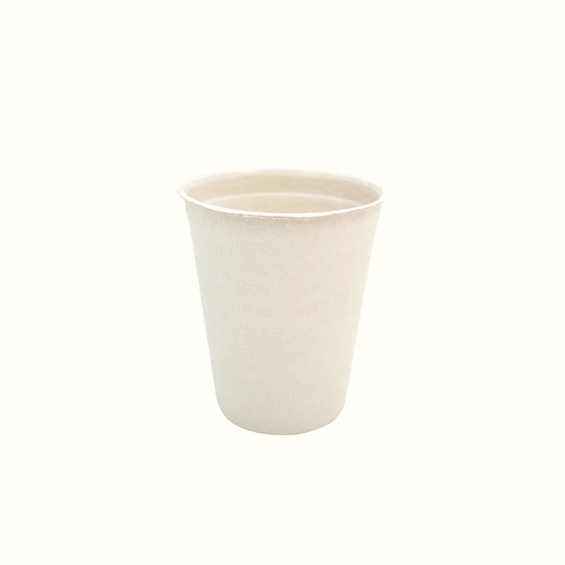 Econtainer L051 9oz Sugarcane Bagasse Coffee Cup Compostable and Eco-friendly Food Packaging [50 pcs.] - Without Lid