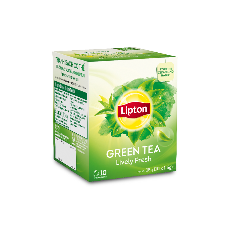 Load image into Gallery viewer, Lipton Fresh Green Tea- 10 sachets x 1.5g
