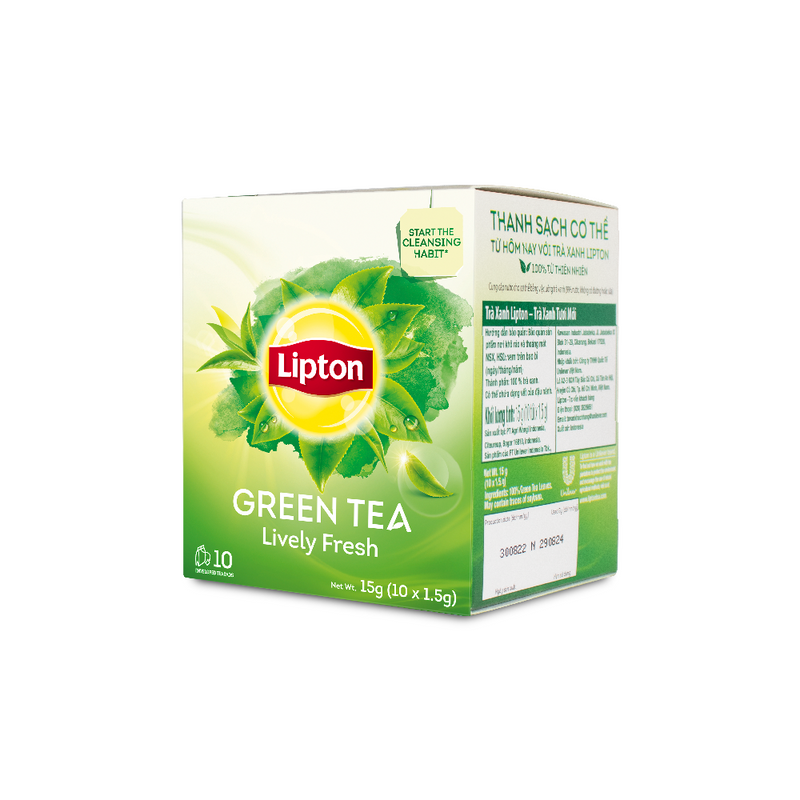 Load image into Gallery viewer, Lipton Fresh Green Tea- 10 sachets x 1.5g
