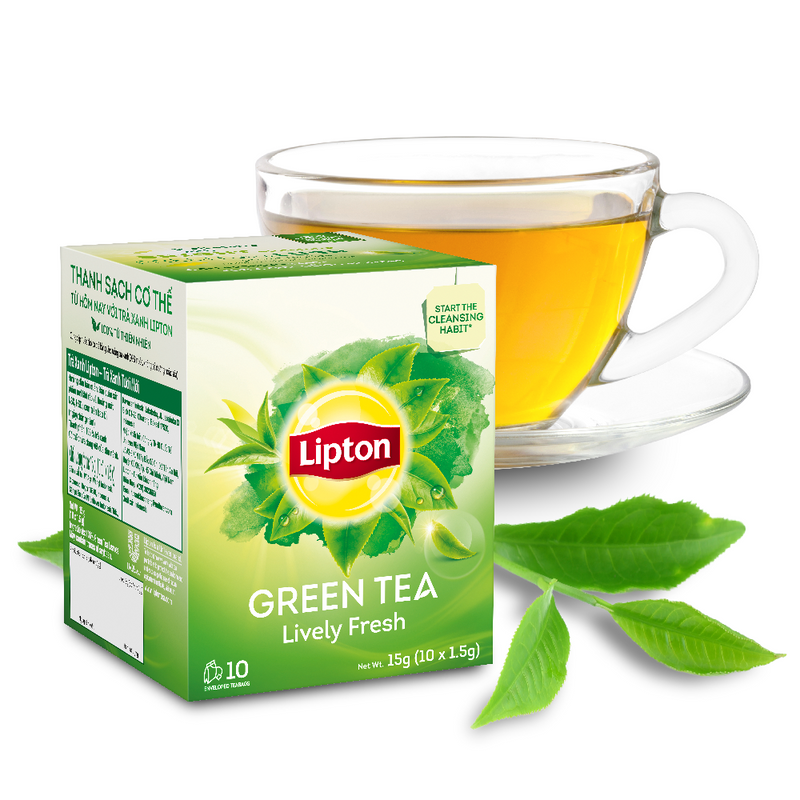 Load image into Gallery viewer, Lipton Fresh Green Tea- 10 sachets x 1.5g
