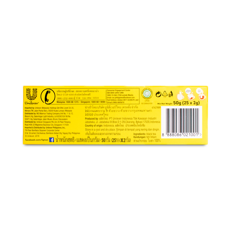 Load image into Gallery viewer, Lipton Yellow Label Tea Black Tea (2g x 25 Tea Bags)

