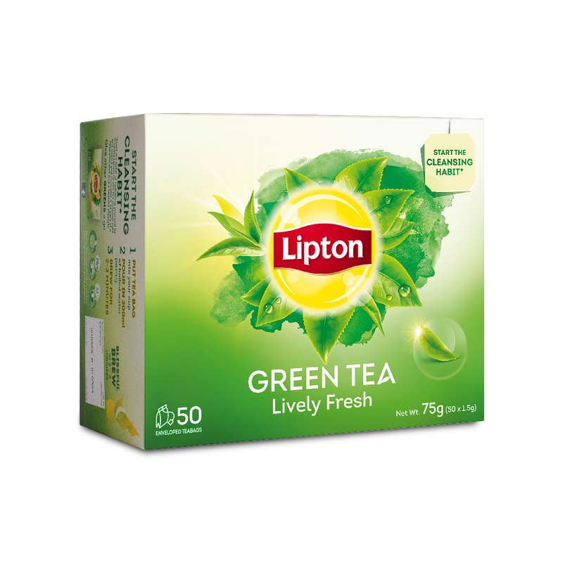Load image into Gallery viewer, Lipton Fresh Green Tea- 50 sachets x 1.5g
