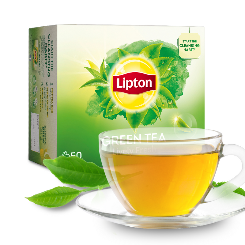 Load image into Gallery viewer, Lipton Fresh Green Tea- 50 sachets x 1.5g
