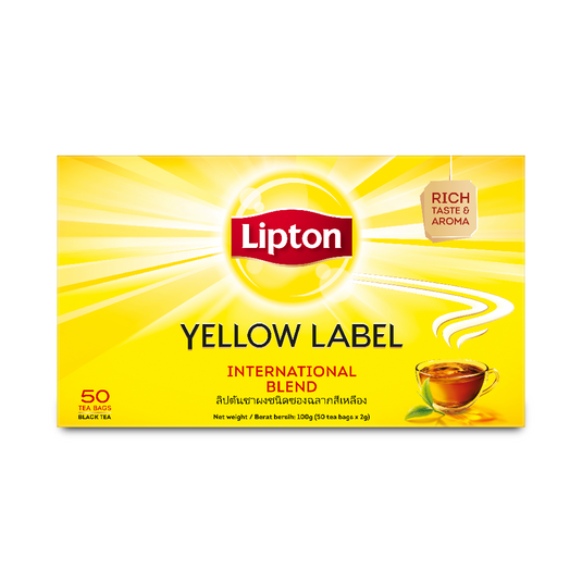 Lipton Yellow Label Tea Black Tea (2g x 50 Tea Bags)