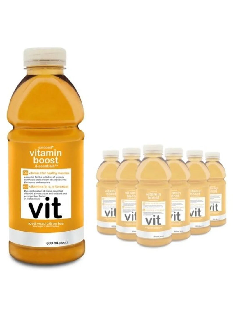 Load image into Gallery viewer, Vitamin Boost Ice Yuzu Citrus Tea 600ml
