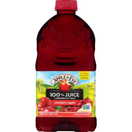 Load image into Gallery viewer, Apple and Eve Cranberry 100% Juice 48oz /1.41L (No Sugar Added)
