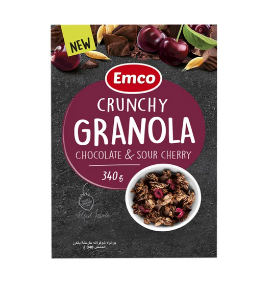 Emco Crunchy Granola Choco & Cherry 340g