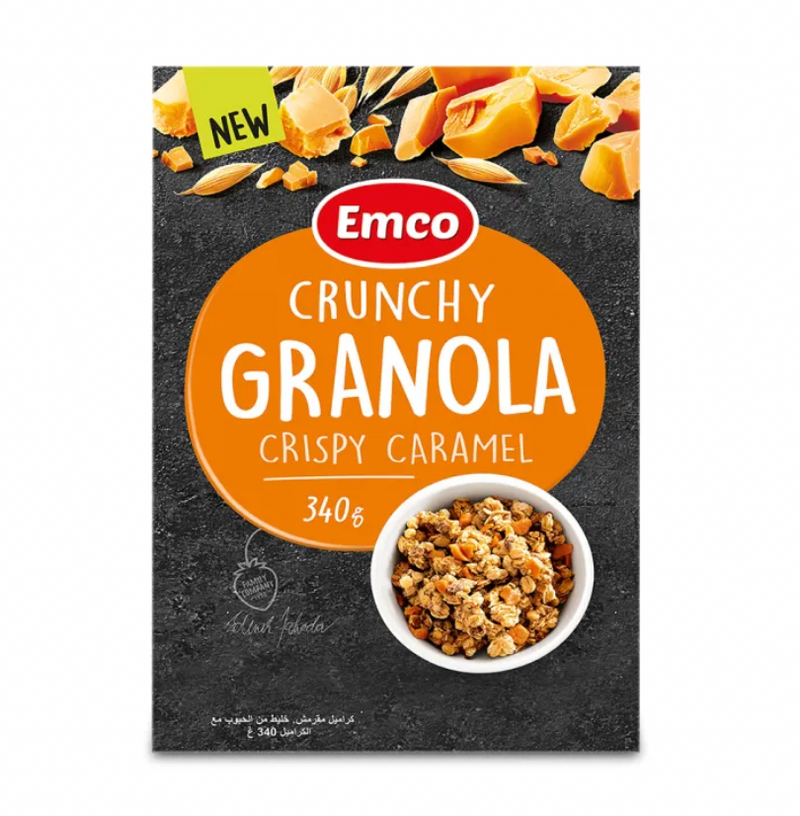 Load image into Gallery viewer, Emco Crunchy Granola Crispy Caramel 340g
