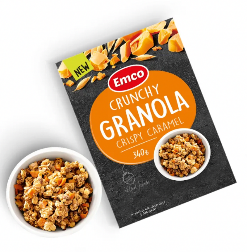 Load image into Gallery viewer, Emco Crunchy Granola Crispy Caramel 340g
