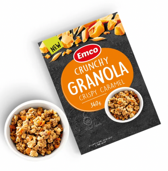 Emco Crunchy Granola Crispy Caramel 340g