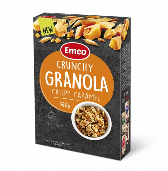 Emco Crunchy Granola Crispy Caramel 340g