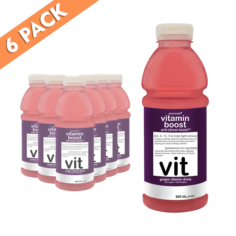 Load image into Gallery viewer, Vitamin Boost Anti-Stress Boost Grape Vitamin Drink - 600ml
