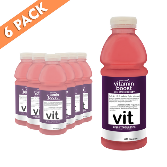 Vitamin Boost Anti-Stress Boost Grape Vitamin Drink - 600ml