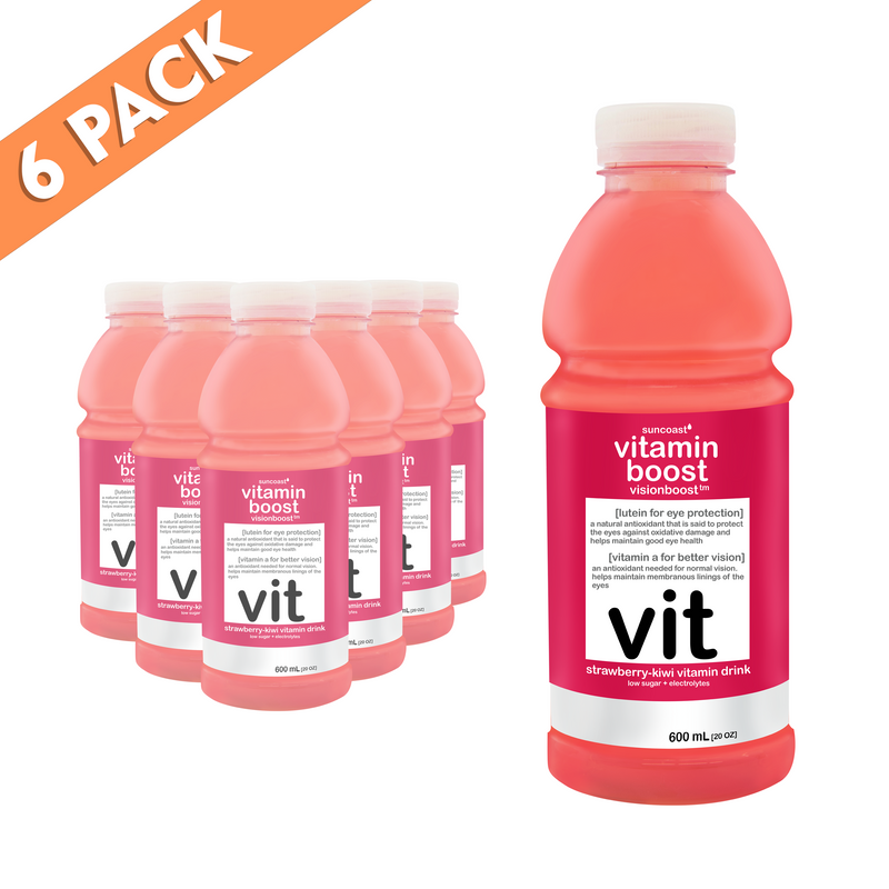 Load image into Gallery viewer, Vitamin Boost Visionboost Strawberry Kiwi Vitamin Drink - 600ml
